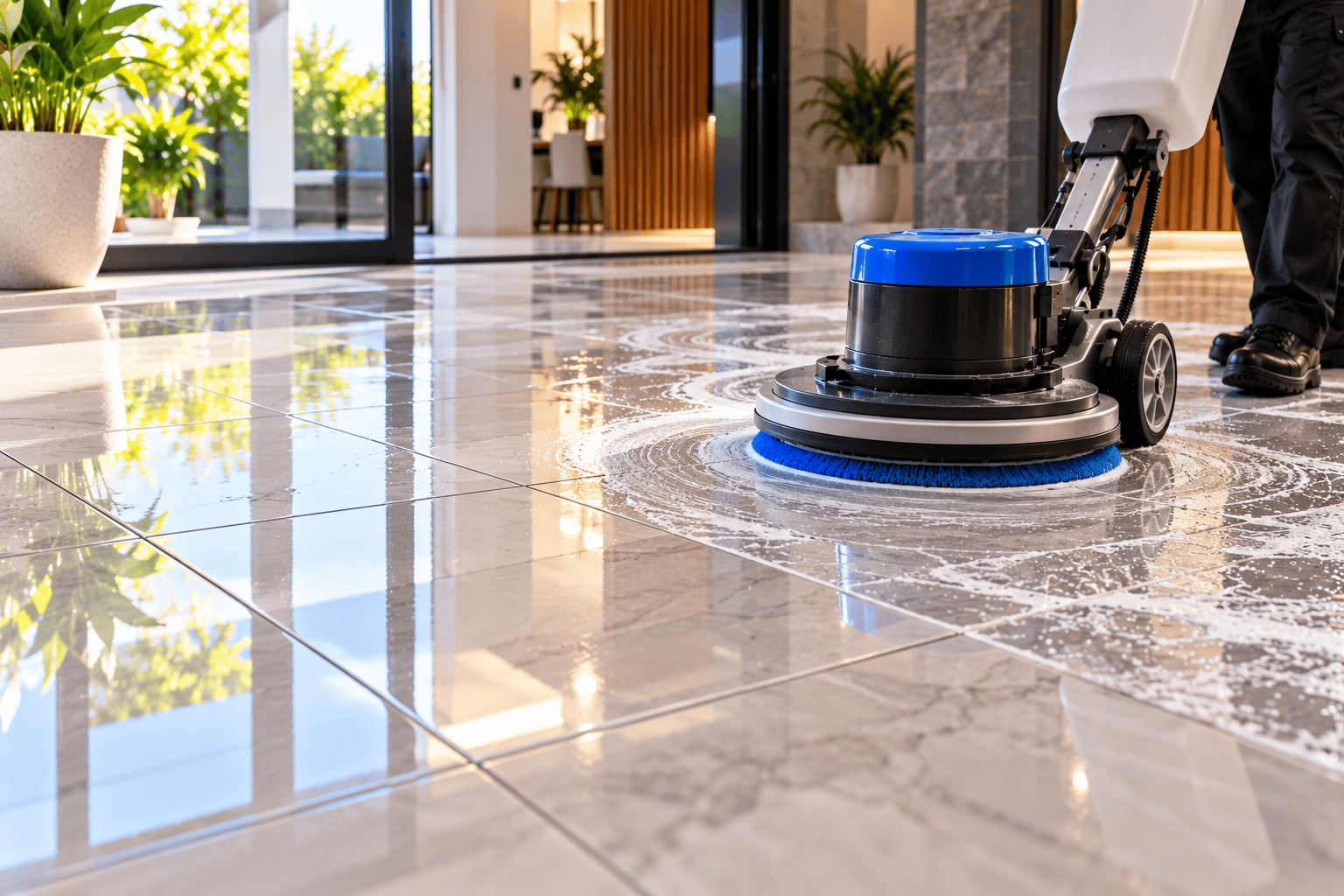 Hard Floor Buffing and Polishing Perth
