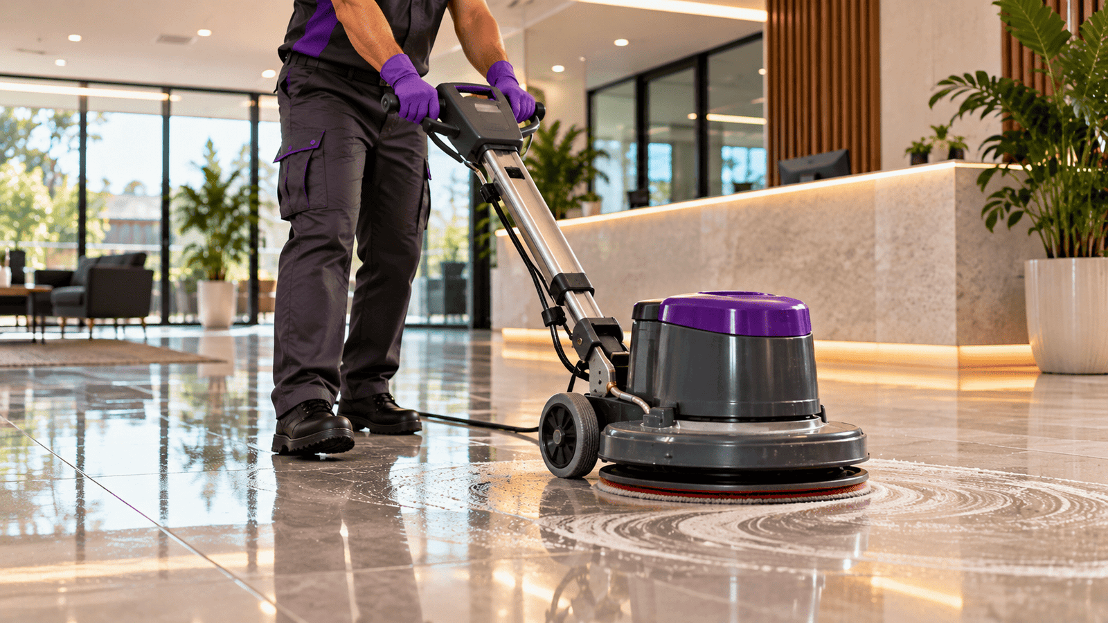 Professional Floor Cleaning Scrubbing and Polish Perth