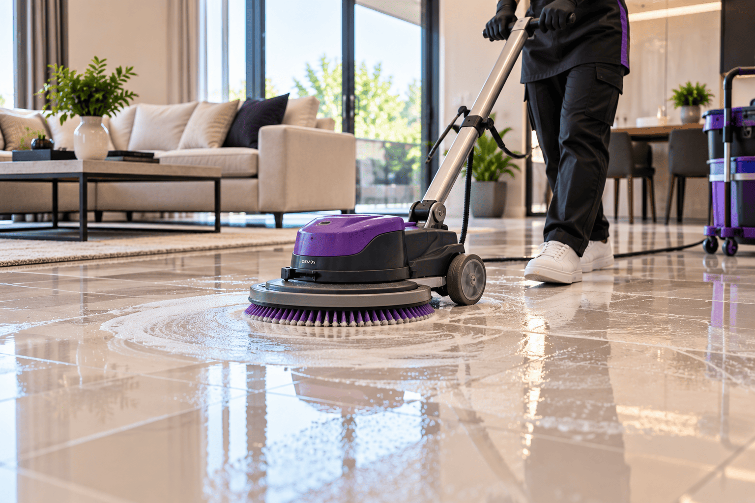 Professional Floor Cleaning Scrubbing and Polish Services in Perth